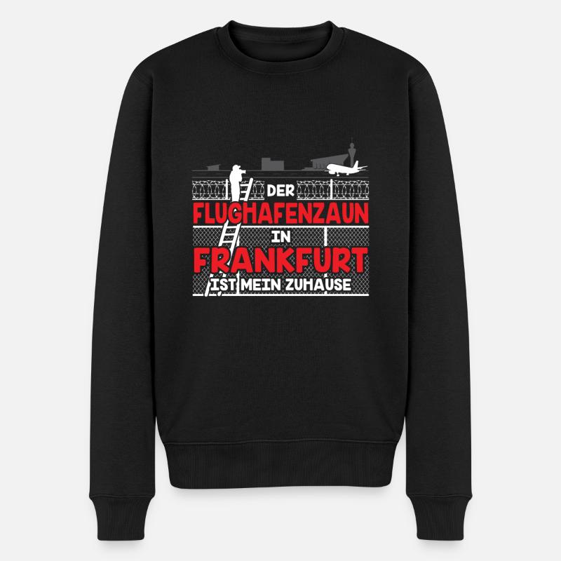 Planespotter Flugzeug Planespotting Flughafen - Männer Premium Bio Pullover - Schwarz