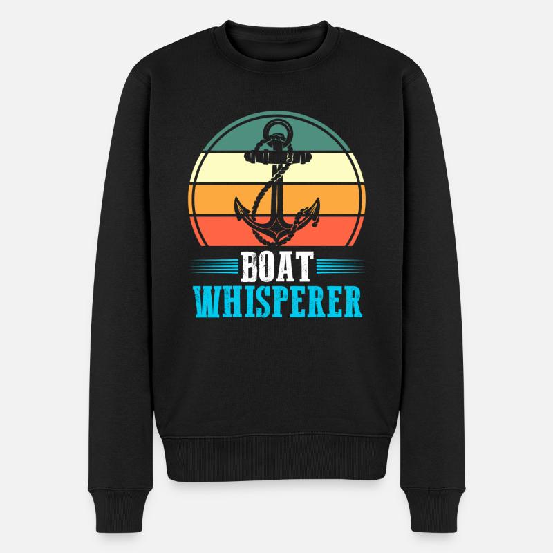 Captain Boat Captains Cadeau - Pull Premium bio Homme - noir