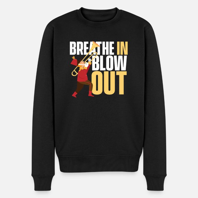 Trombone - Pull Premium bio Homme - noir