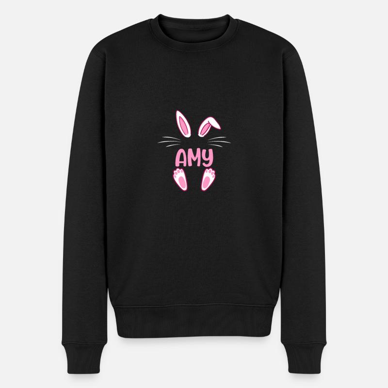 AMY Pâques - Pull Premium bio Homme - noir