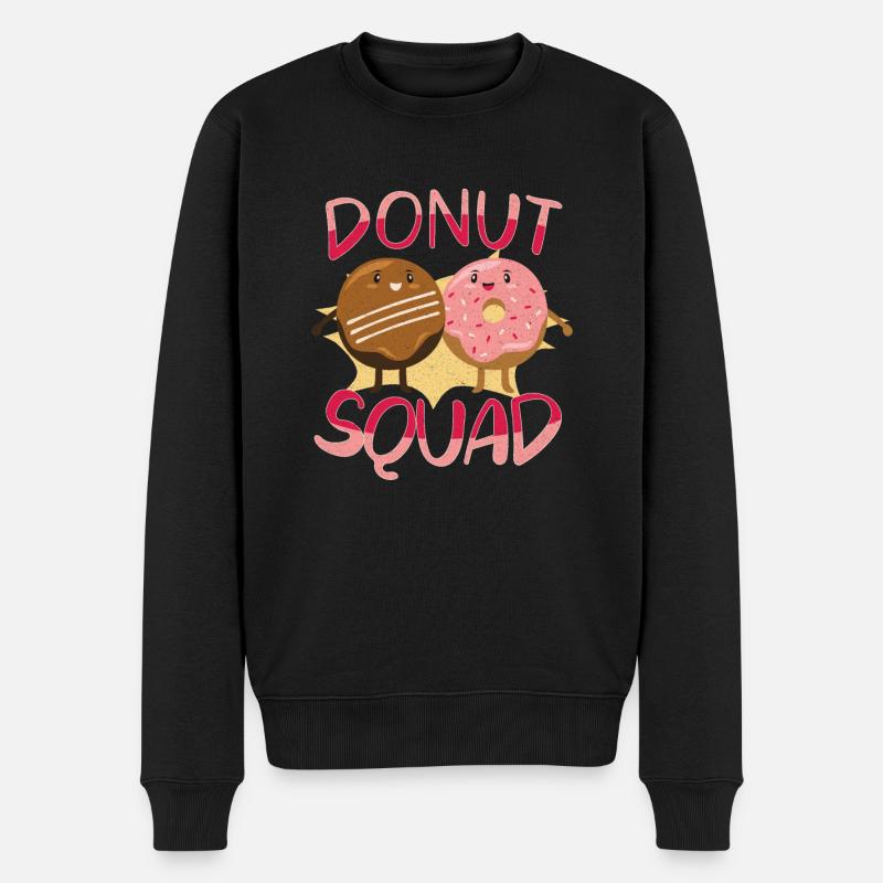 Donut Doughnut Baking Cake Baker - Männer Premium Bio Pullover - Schwarz