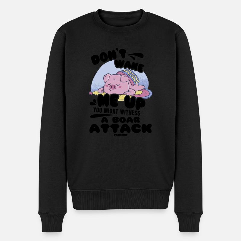 Cochon - Pull Premium bio Homme - noir