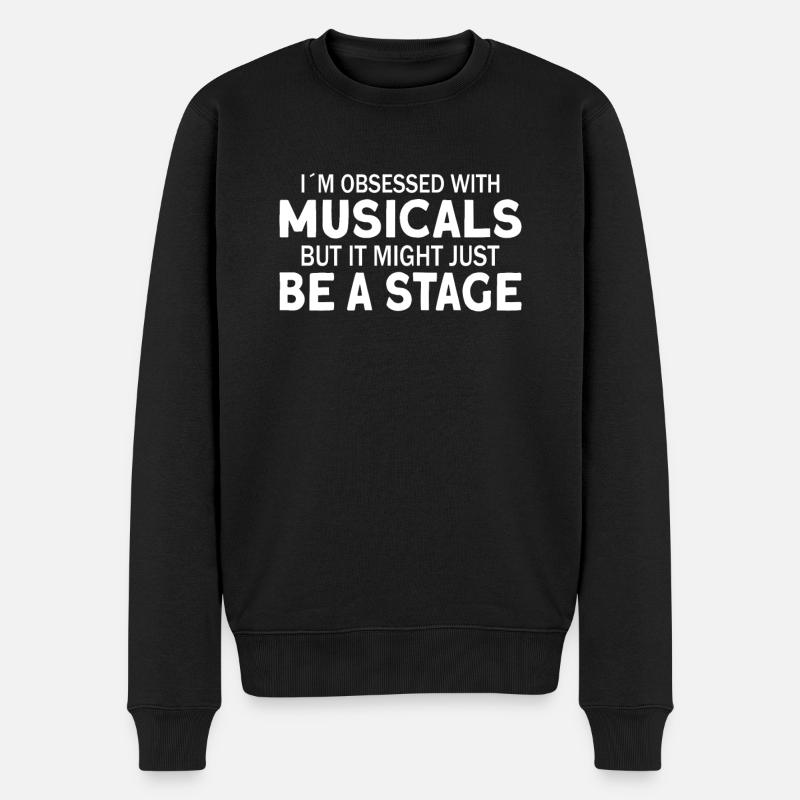 Theaterlehrer Schauspiellehrer - Männer Premium Bio Pullover - Schwarz