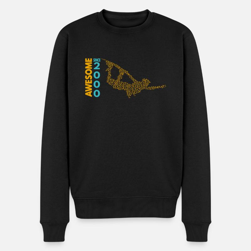 Génial depuis 2000. Wakeboard Lifestyle - Pull Premium bio Homme - noir