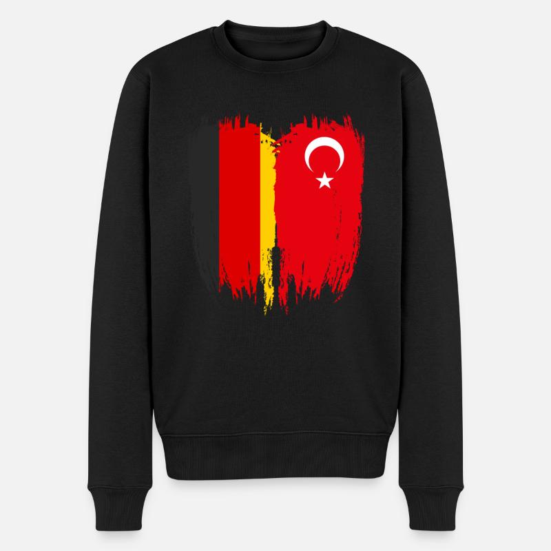 Allemagne Drapeau Turquie - Pull Premium bio Homme - noir