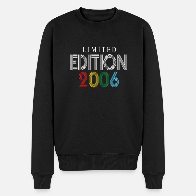 Limited Edition 2006 - Männer Premium Bio Pullover - Schwarz