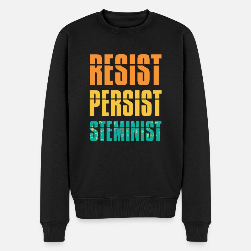 Résister à Persist Steminist - Pull Premium bio Homme - noir