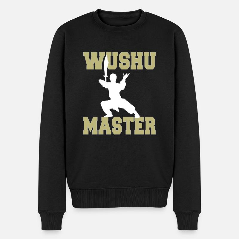Wushu-Meister - Männer Premium Bio Pullover - Schwarz