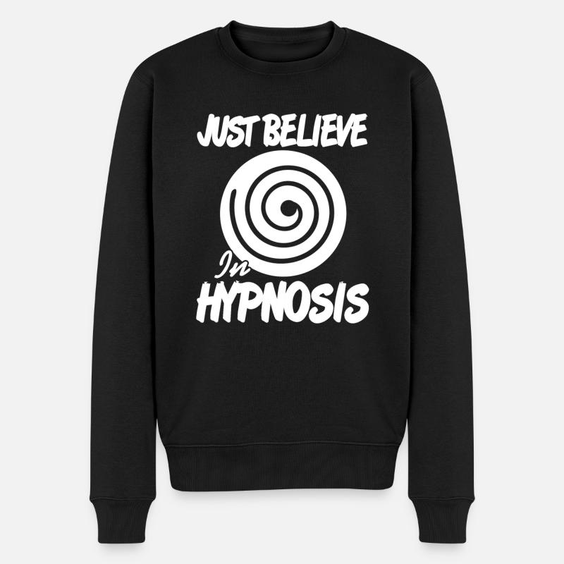 Il suffit de croire en l’hypnose - Pull Premium bio Homme - noir
