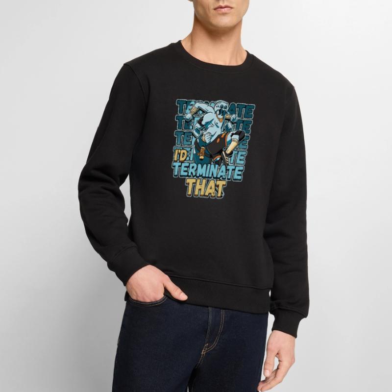I'd Terminate That Pest Control Design for a Bug Men's Premium Organic Jumper