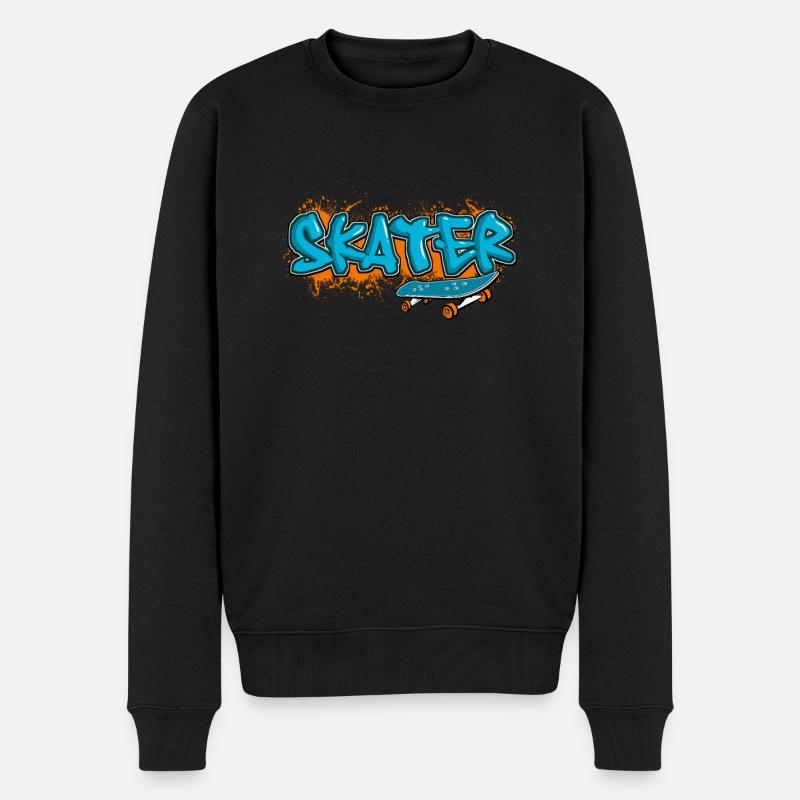 Skateboard Vêtements Skateboarder Skateboard - Pull Premium bio Homme - noir