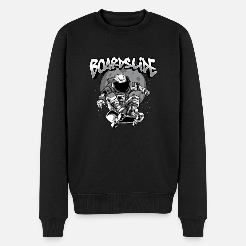 Boardslide Astronaut Skateboarder Vêtements - Pull Premium bio Homme - noir