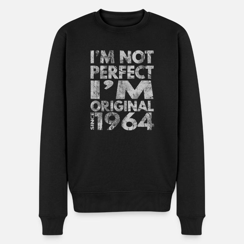 Awesome since 1964 - Männer Premium Bio Pullover - Schwarz