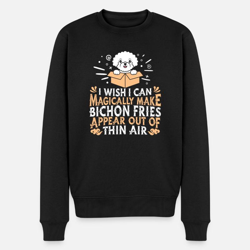 Bichon Frize Chien - Pull Premium bio Homme - noir