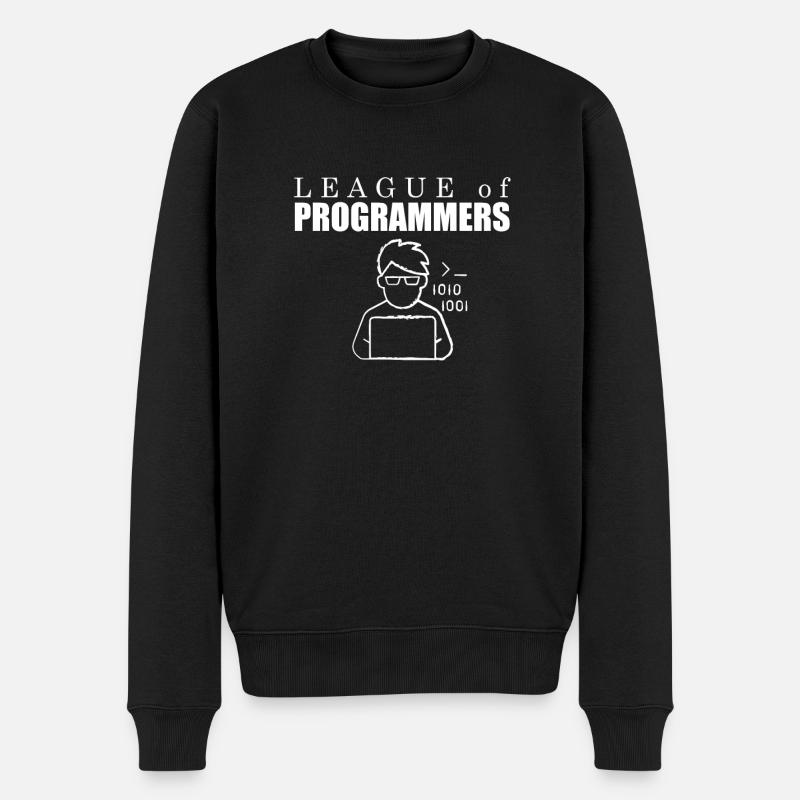 Programmierer Coder Software Entwickler - Männer Premium Bio Pullover - Schwarz