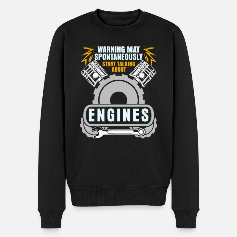 Displacement Tuner Engine Fine Tuning - Men's Premium Organic Jumper - black