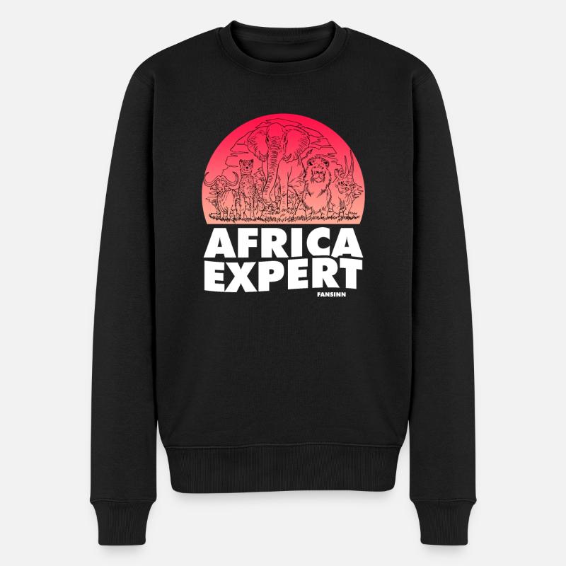 Expert Afrique - Pull Premium bio Homme - noir