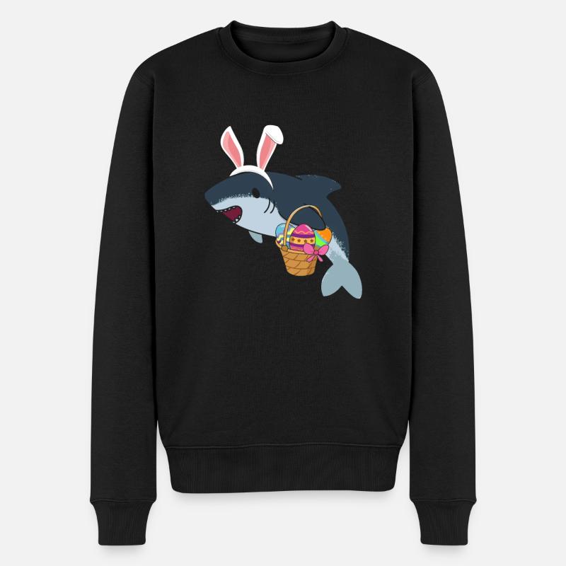 Oster Hai - Männer Premium Bio Pullover - Schwarz