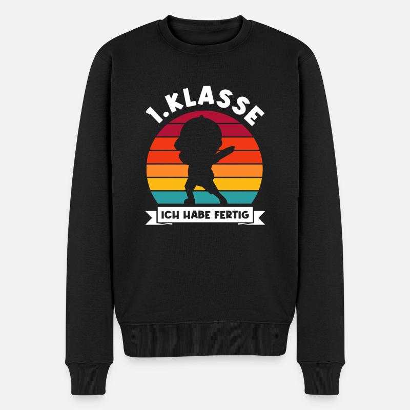 1.Klasse Dabbing Erstklässler Geschenk - Männer Premium Bio Pullover - Schwarz