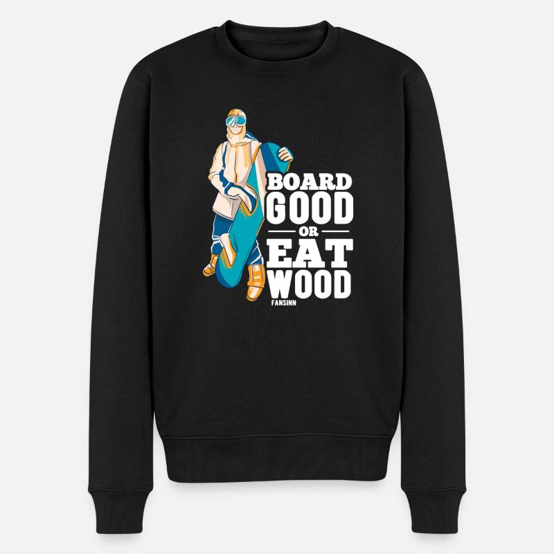 Snowboard - Pull Premium bio Homme - noir