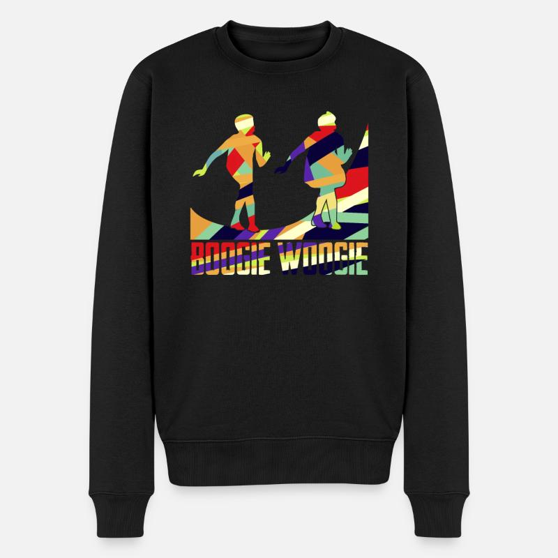 Boogie Woogie Boogie-Woogie Tanzen Swing - Männer Premium Bio Pullover - Schwarz