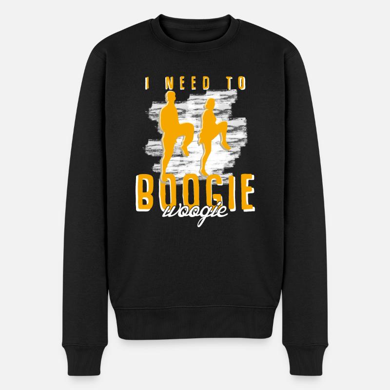 Boogie Woogie Dance Boogie-Woogie Swing - Men's Premium Organic Jumper - black