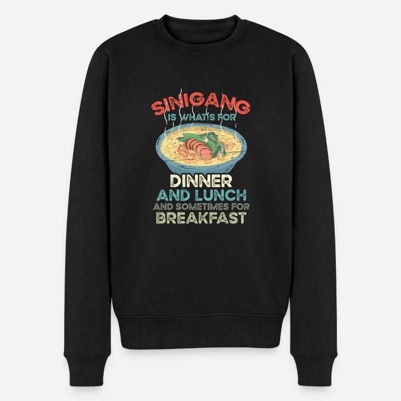Sinigang Mittagessen Filipino Essen Pinay Pinoy - Männer Premium Bio Pullover - Schwarz