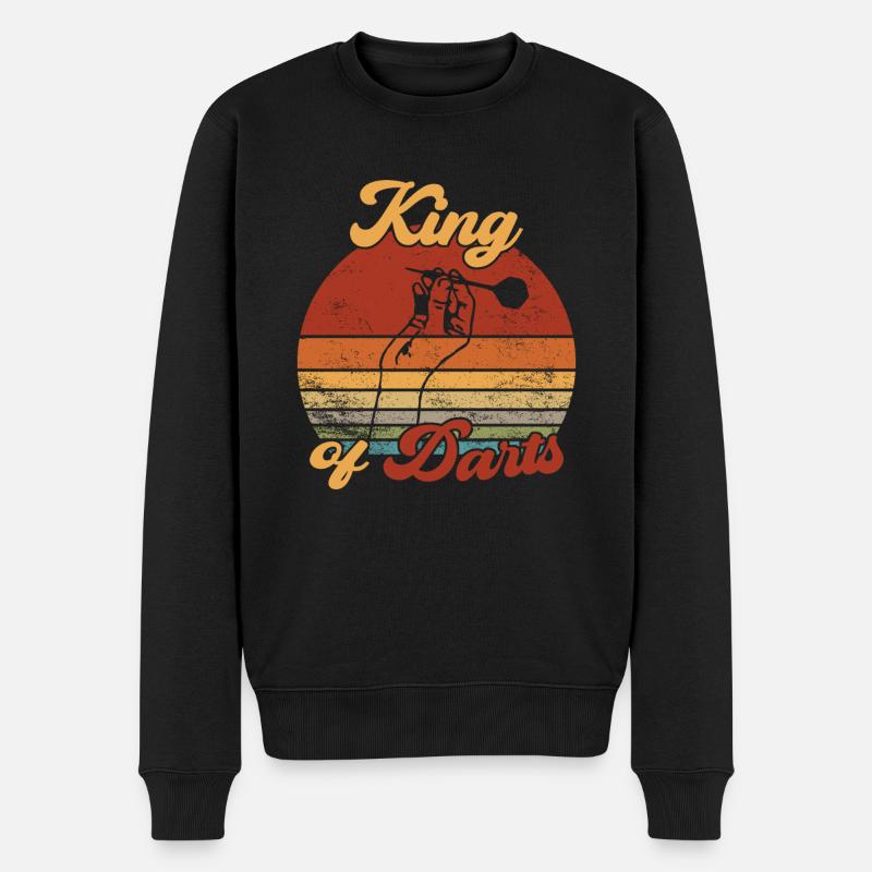 Roi des fléchettes / Fléchettes - Pull Premium bio Homme - noir