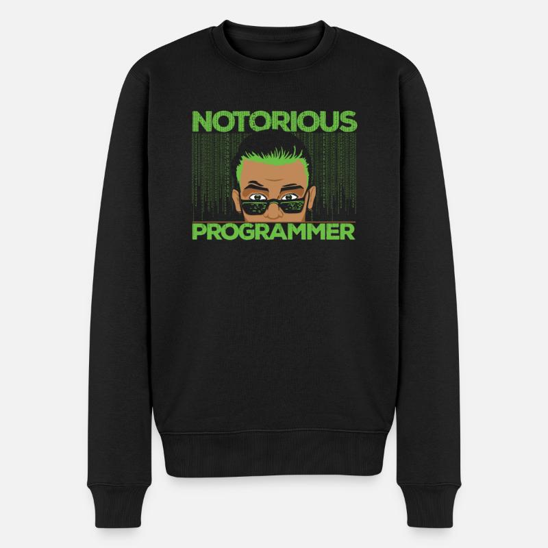 Programmeur Coder Développeur de logiciels - Pull Premium bio Homme - noir