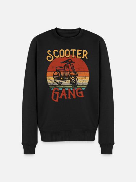 Scooter Gang / Moped - Men's Premium Organic Jumper - black