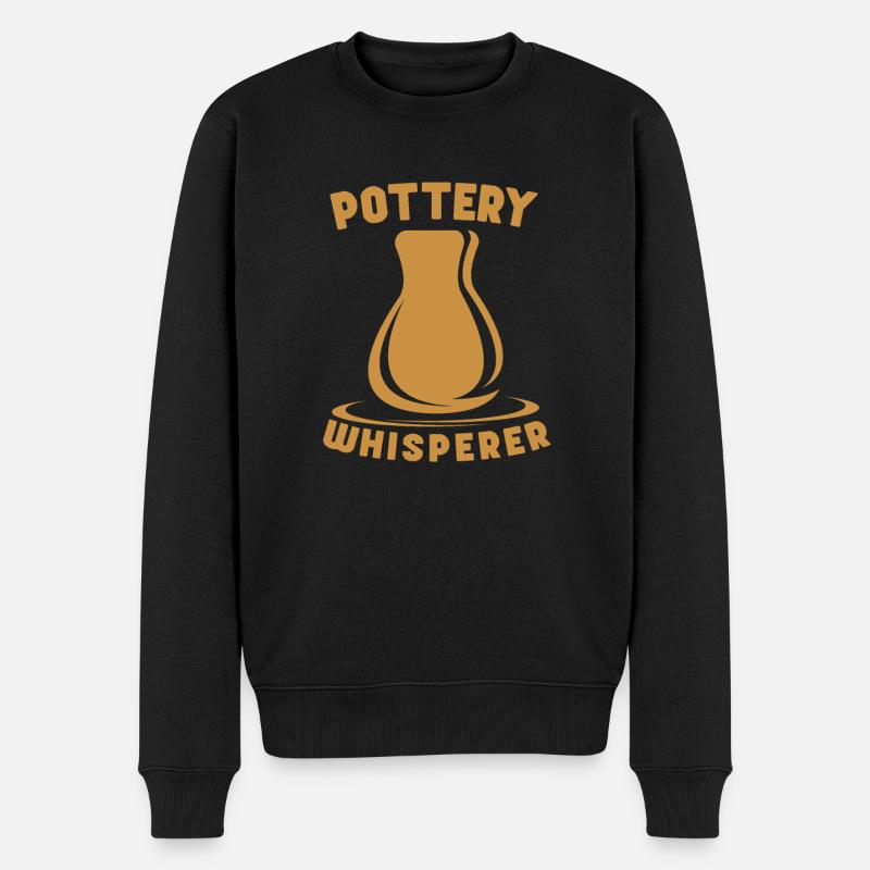 Töpferkeramik Tonkeramiker Keramiktöpfer - Männer Premium Bio Pullover - Schwarz