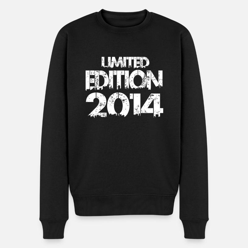 Limited Edition 2014 - Männer Premium Bio Pullover - Schwarz