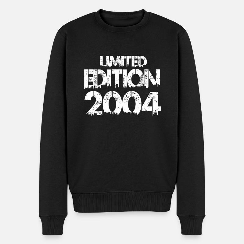 Limited Edition 2004 - Männer Premium Bio Pullover - Schwarz