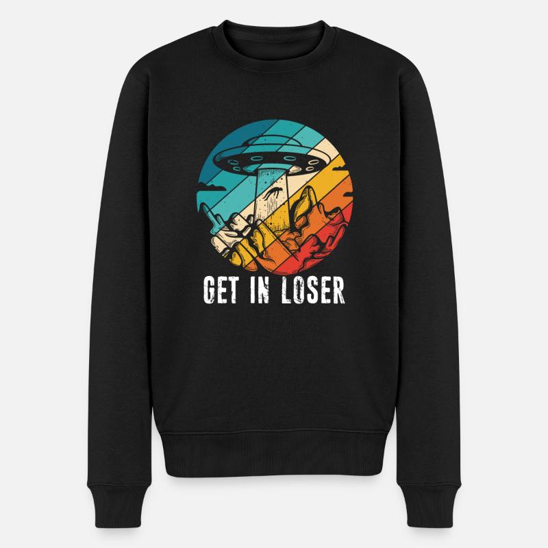 Get in Loser - Männer Premium Bio Pullover - Schwarz