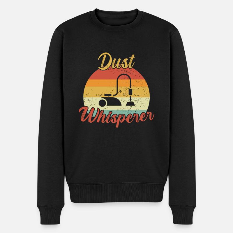 Dust Whisperer / Putzen - Männer Premium Bio Pullover - Schwarz