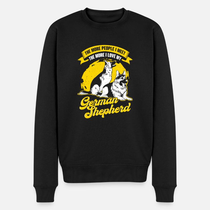 Cadeau de propriétaire de chien de berger allemand - Pull Premium bio Homme - noir