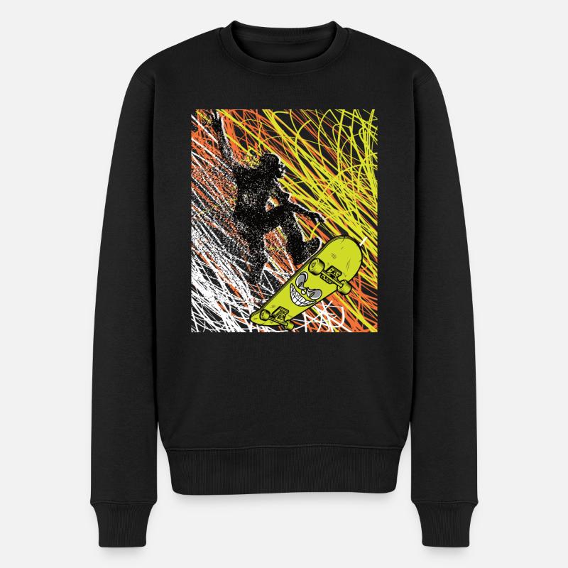 Skateboard - Pull Premium bio Homme - noir