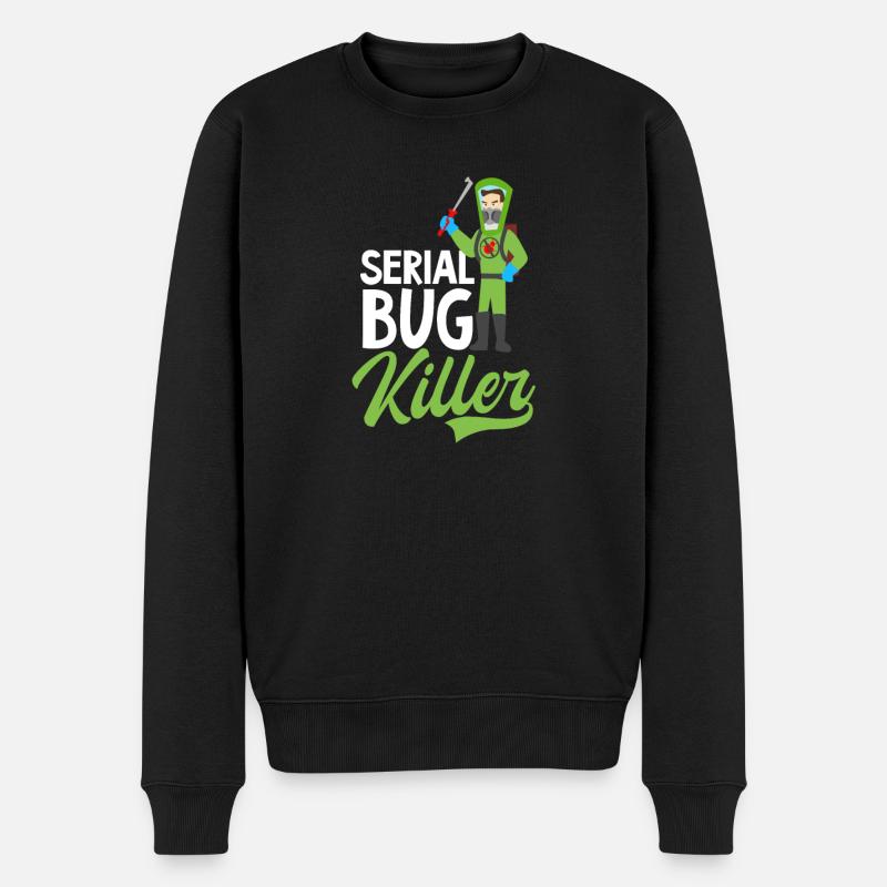 Bug Exterminator Serien-Bug-Killer - Männer Premium Bio Pullover - Schwarz