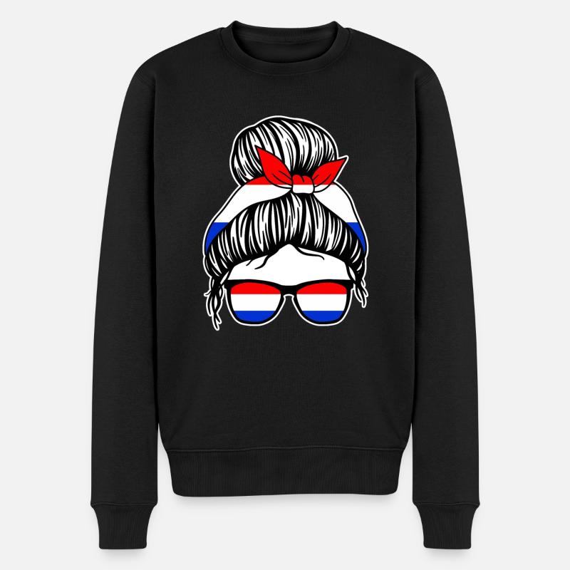 Holland Niederländer Niederländisches Niederlande - Männer Premium Bio Pullover - Schwarz