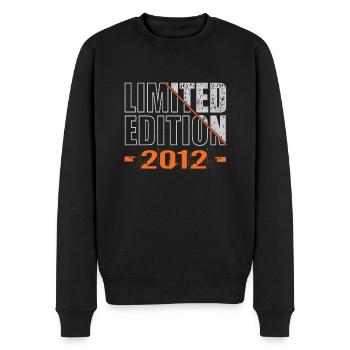 Limited Edition 2012 - Männer Premium Bio Pullover - Schwarz - Vorne - Nico (187cm)