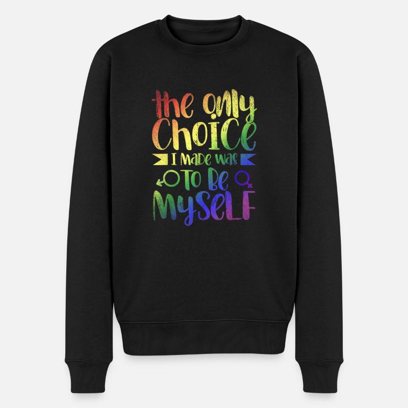 Liebe LGBTQ Regenbogen Gleichberechtigung Pride - Männer Premium Bio Pullover - Schwarz