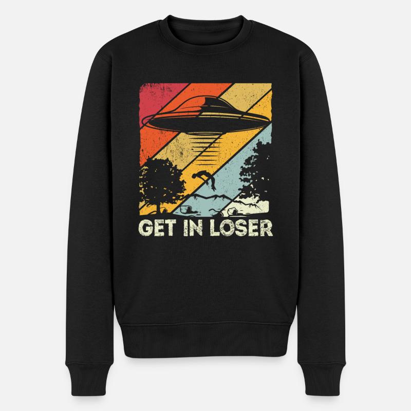 Get in Loser - Männer Premium Bio Pullover - Schwarz