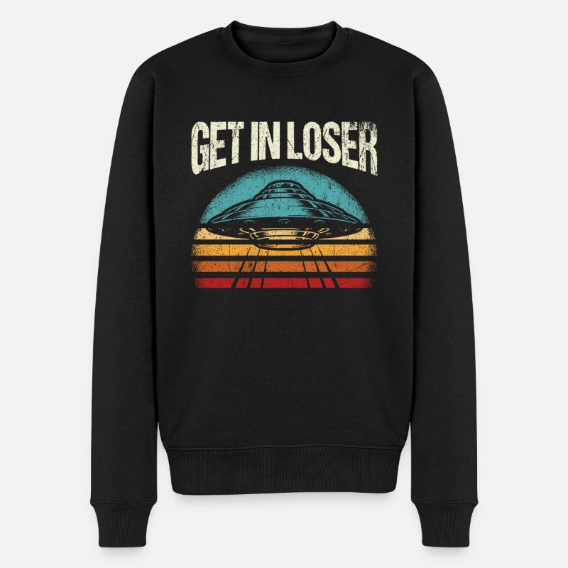 Get in Loser - Männer Premium Bio Pullover - Schwarz
