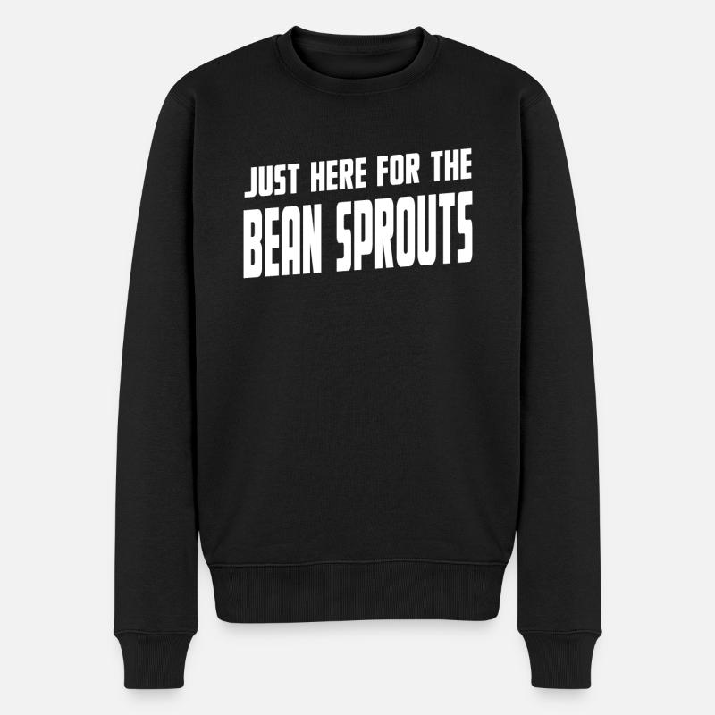 bean sprout - Männer Premium Bio Pullover - Schwarz