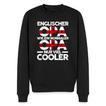 Englandischer Opa Engländer England - Männer Premium Bio Pullover - Schwarz - Vorne - Nico (187cm)