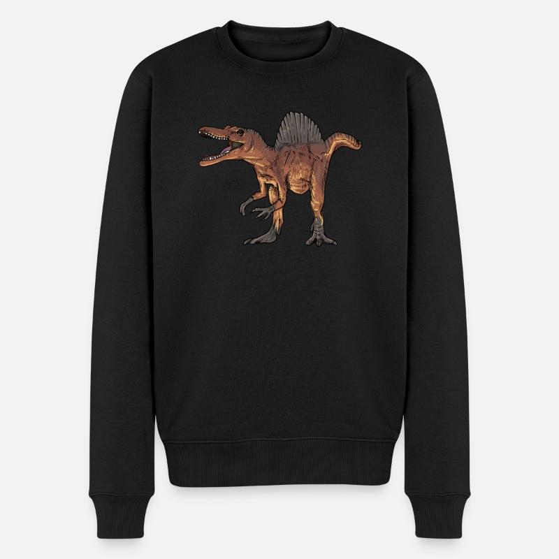 Spinosaurus I Dornechse Kreidezeit Fossil - Männer Premium Bio Pullover - Schwarz