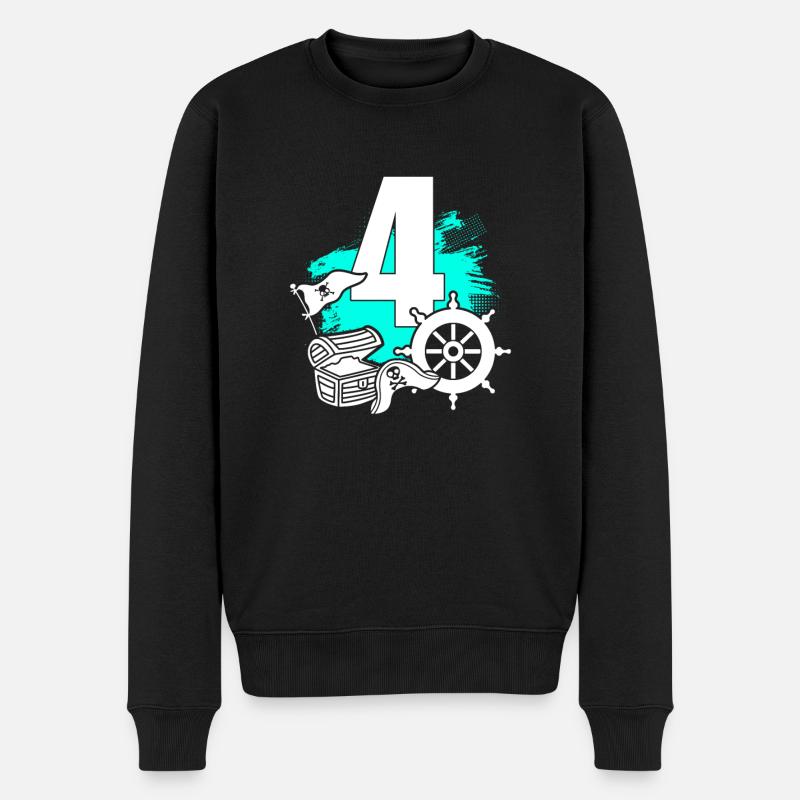 Pirate 4 ans - Pull Premium bio Homme - noir