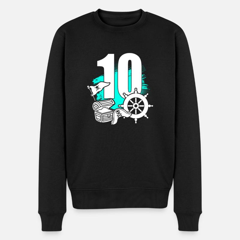 Pirate 10 ans - Pull Premium bio Homme - noir