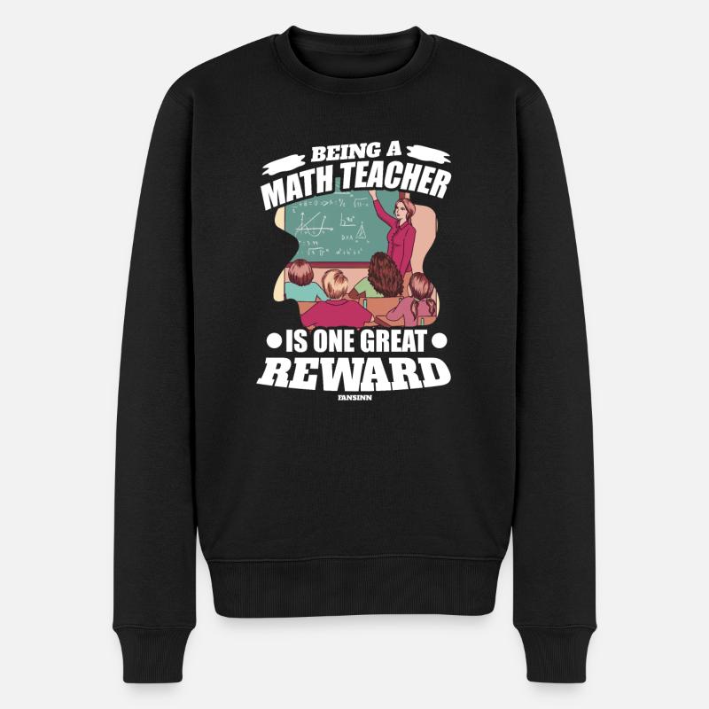 Mathematik - Männer Premium Bio Pullover - Schwarz