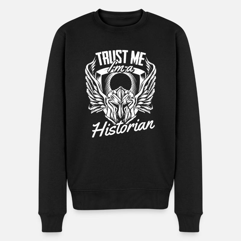 Lustiger Spruch für Geschichte Lehrer und - Männer Premium Bio Pullover - Schwarz